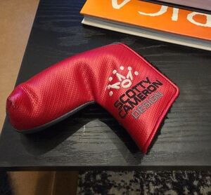 Scotty Cameron Red Putter Headcover with Black Logo